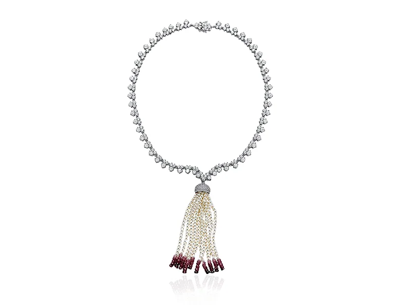Diamant, zircone et gland de perles