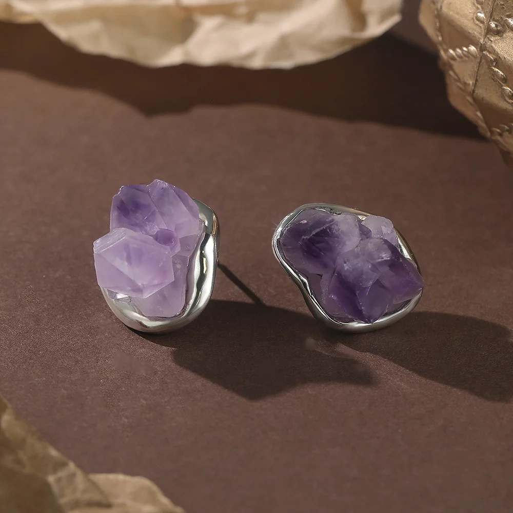 Vintage Irregular Raw Amethyst - 3