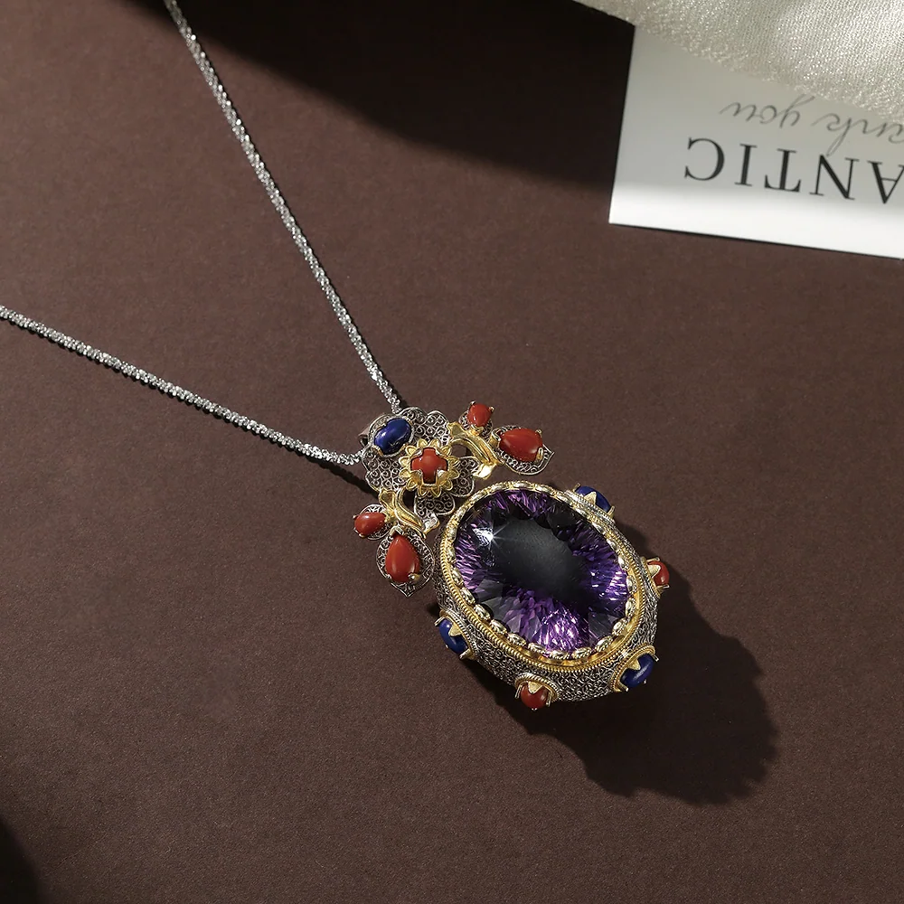 Colgante de amatista vintage - 2