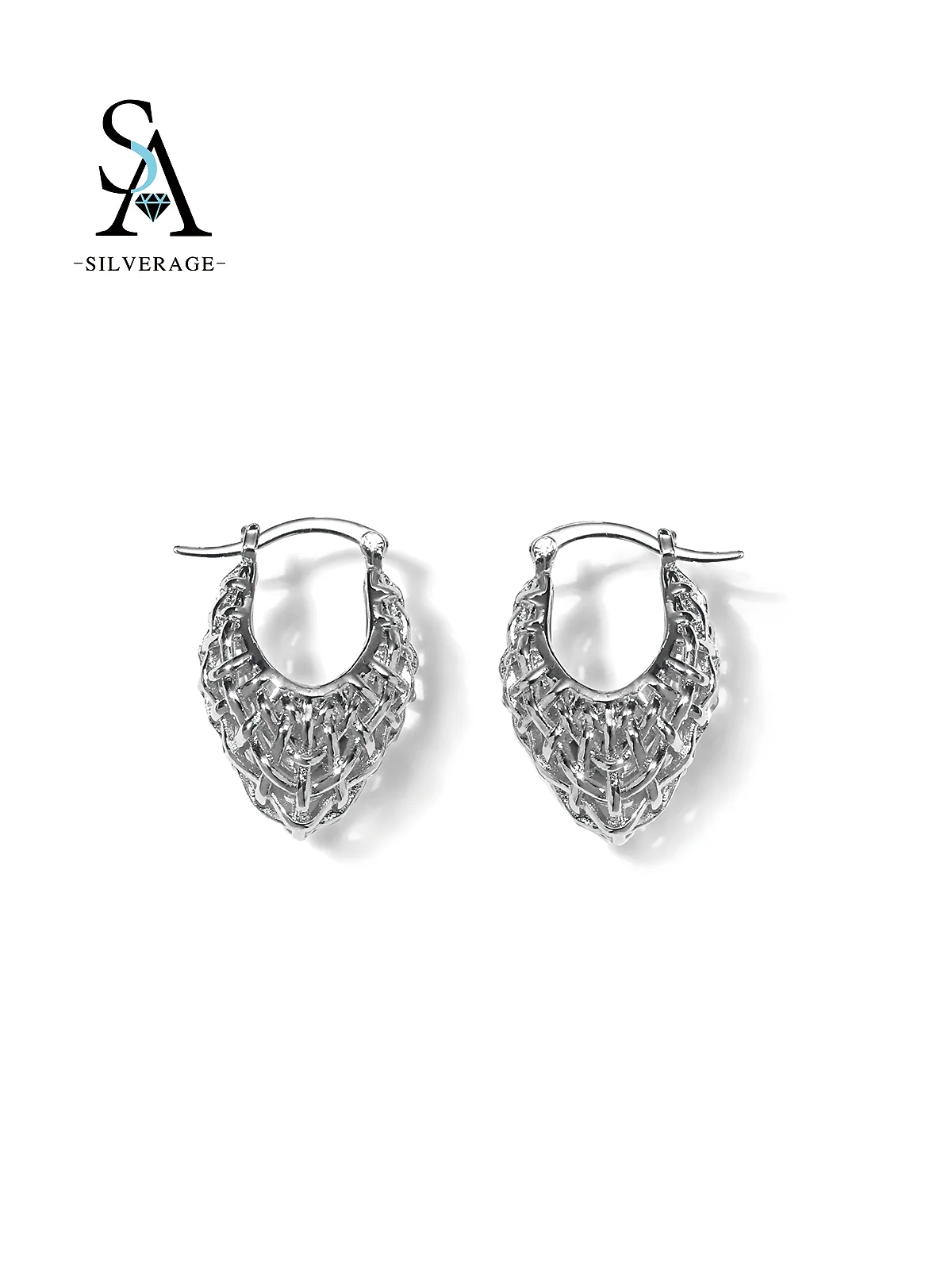 Cesta de plata para mujer