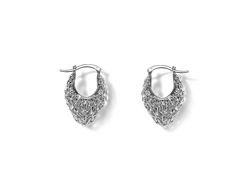 Cesta de plata para mujer