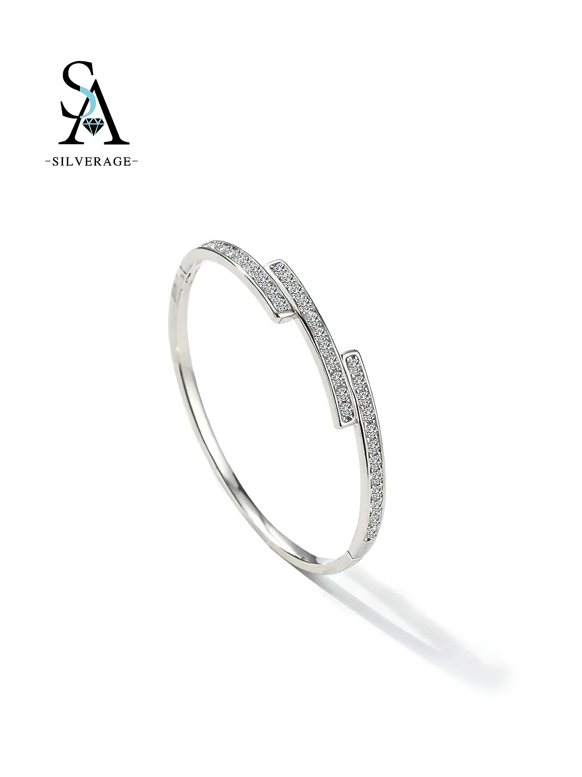 Pave Zircon Hinged