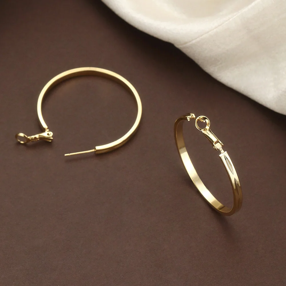 Gold Plated Thin Smooth Hoop - 2