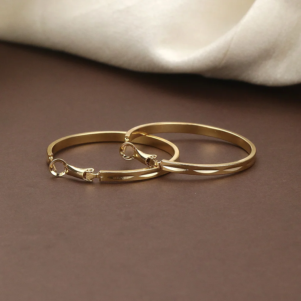 Gold Plated Thin Smooth Hoop - 3