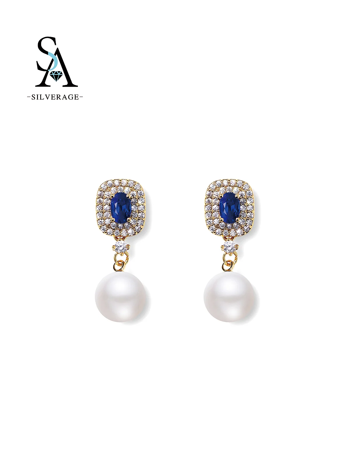 Elegante gema azul