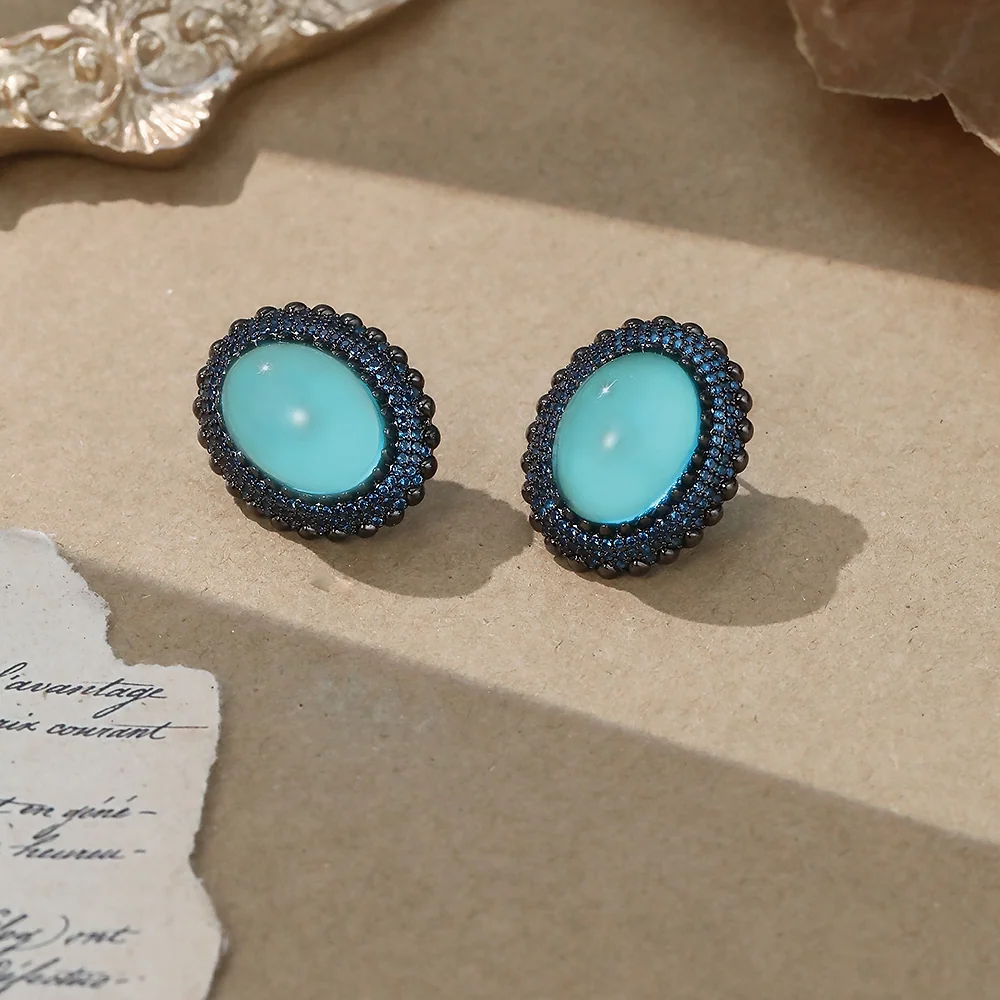 Deep Sea Blue Cabochon - 2