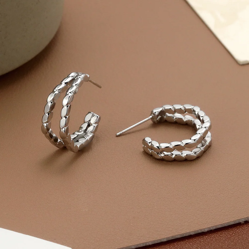 Double Hoop Earrings - 2