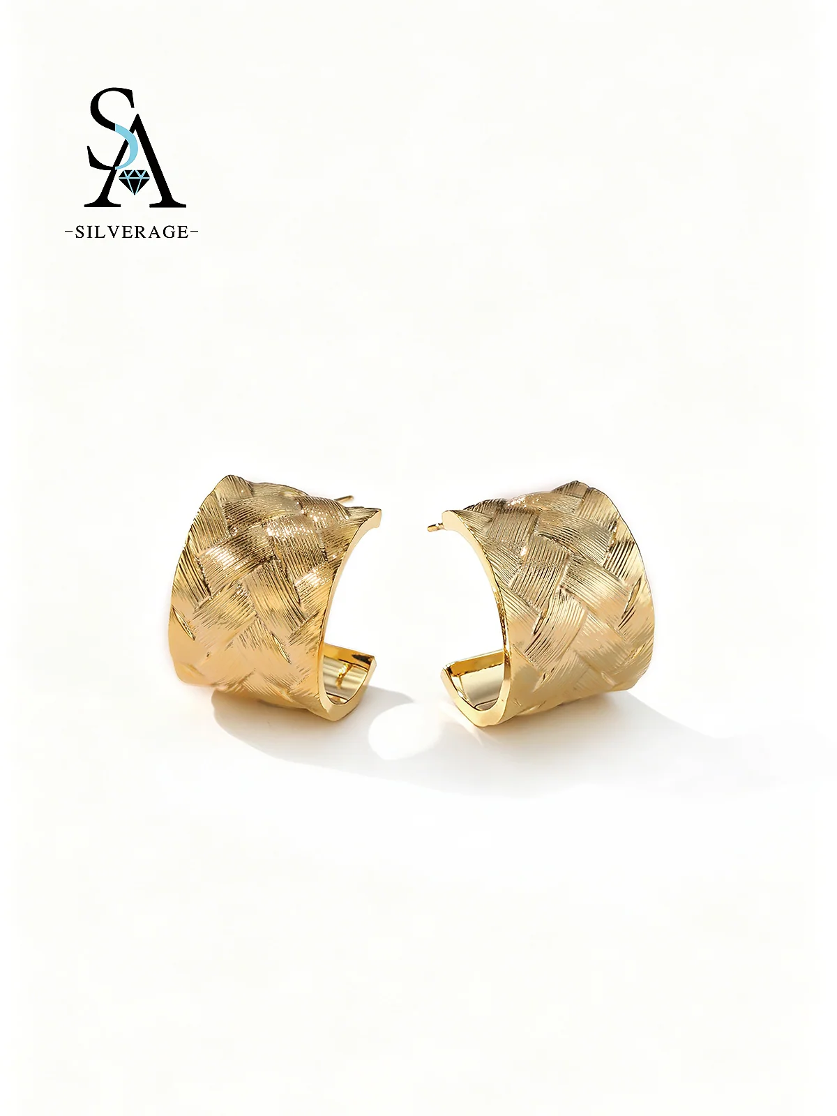 Gold Weave Pattern C-Hoop
