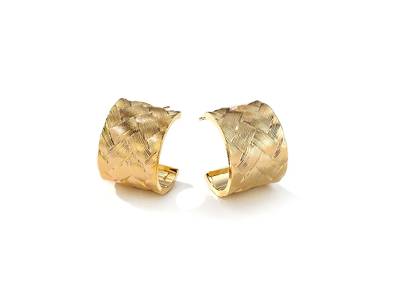 Gold Weave Pattern C-Hoop
