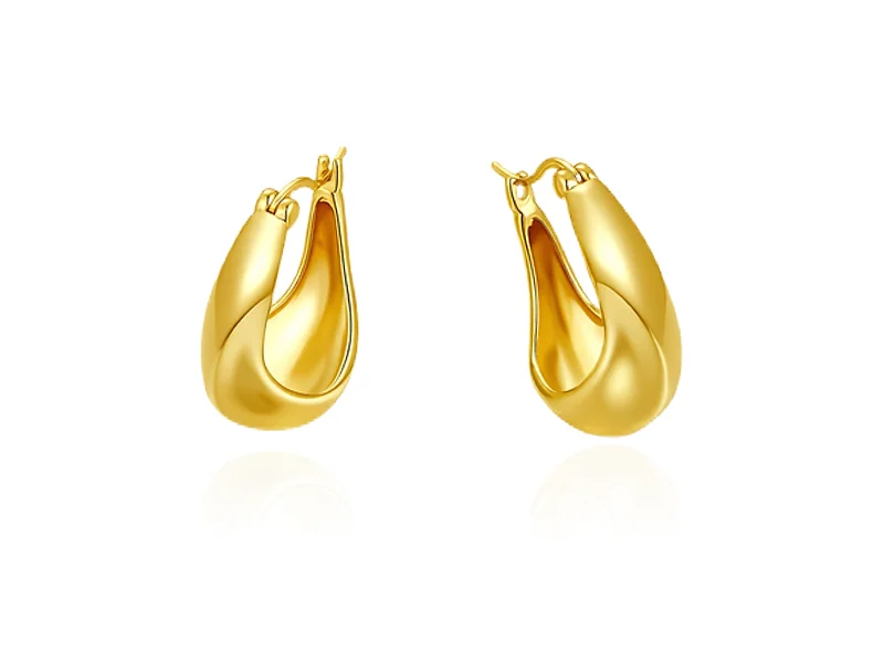 Aros geométricos de oro