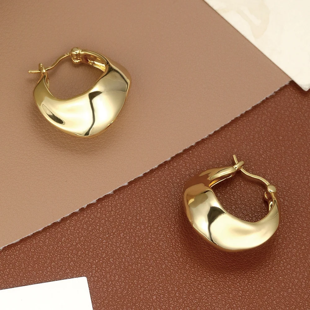 Aros geométricos de oro - 3