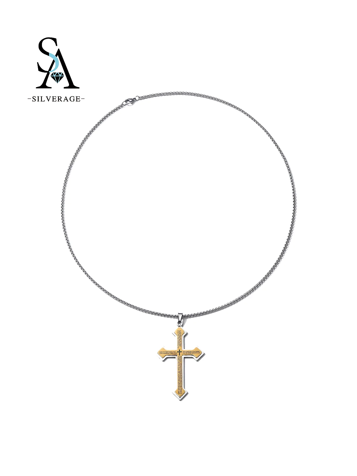 Croix argentée