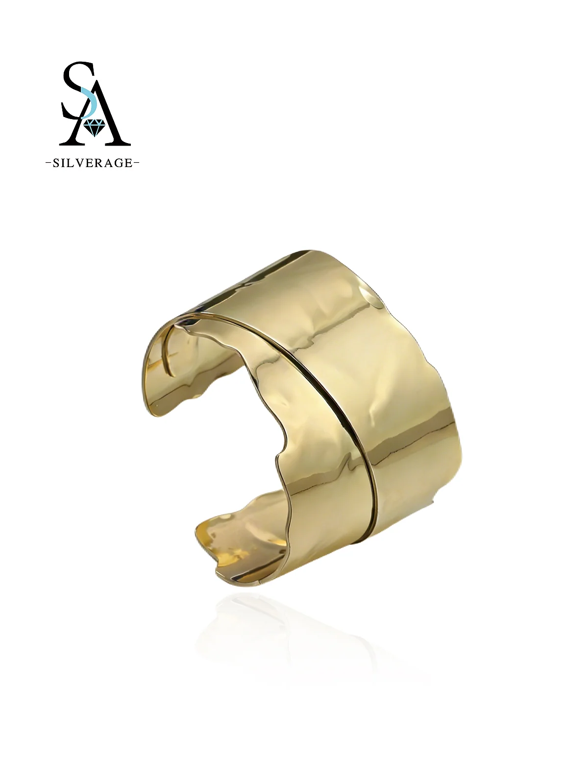 Pulsera de oro en capas