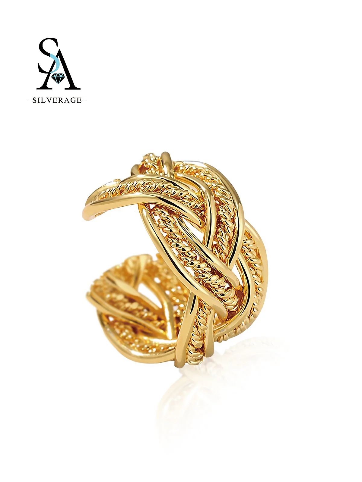 Vintage Braided Openwork Cuff