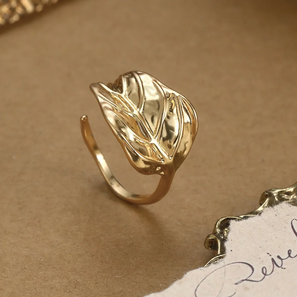 Boho Gold Leaf Textured - 2
