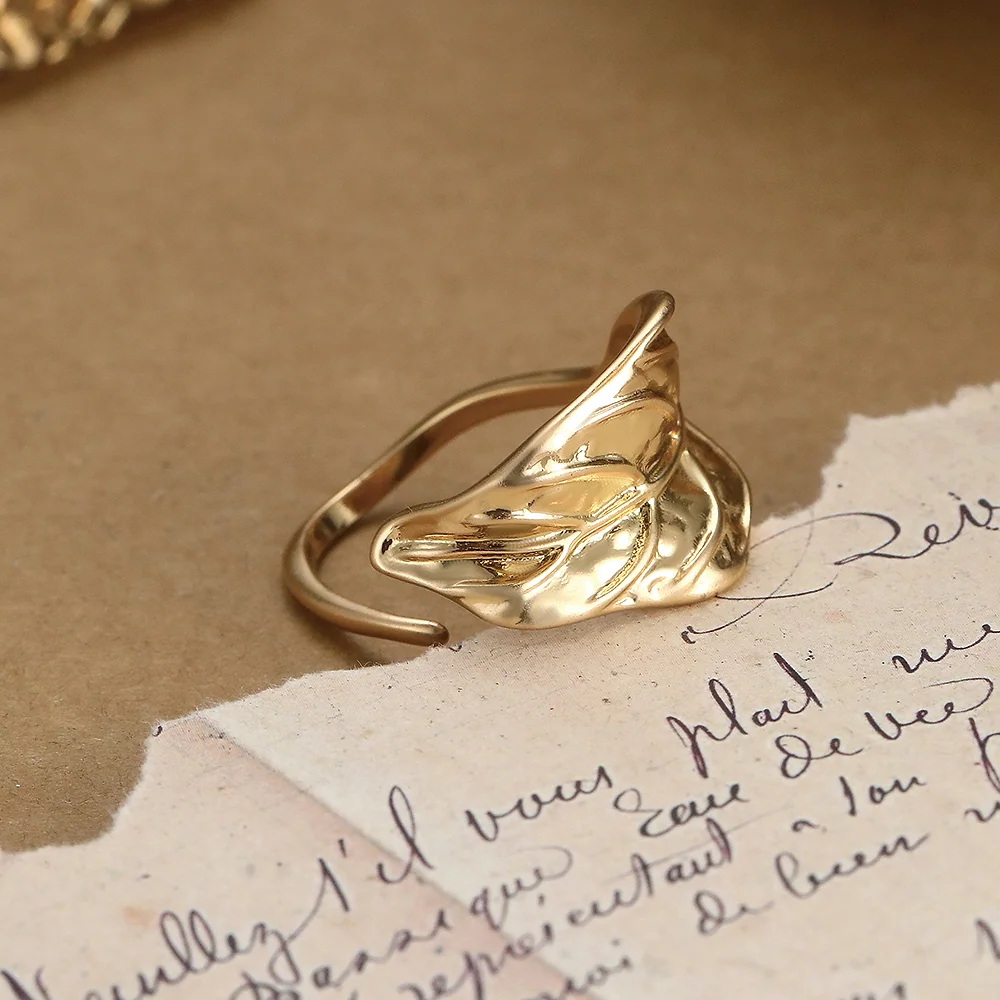 Boho Gold Leaf Textured - 3