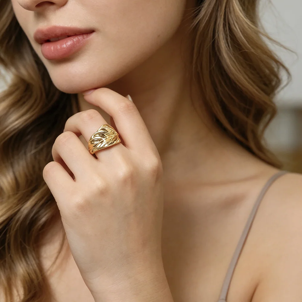 Boho Gold Leaf Textured - 2