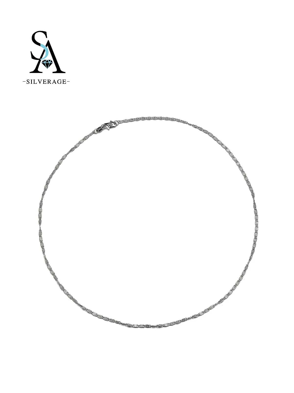 Delicate Twisted Silver Rope