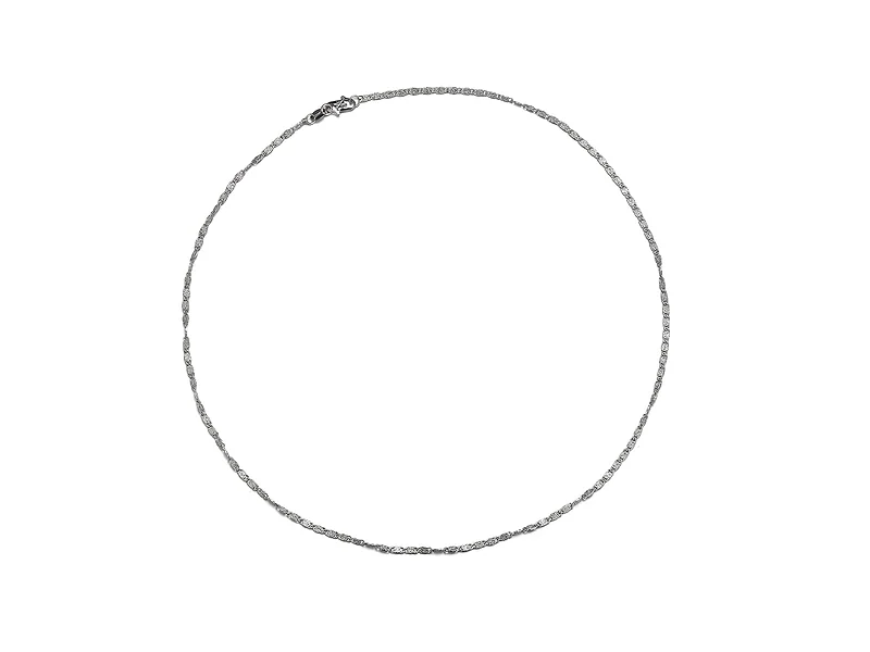 Delicate Twisted Silver Rope