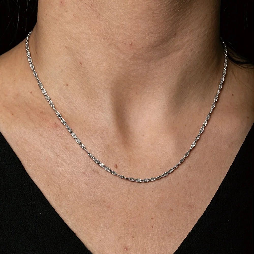 Delicate Twisted Silver Rope - 3