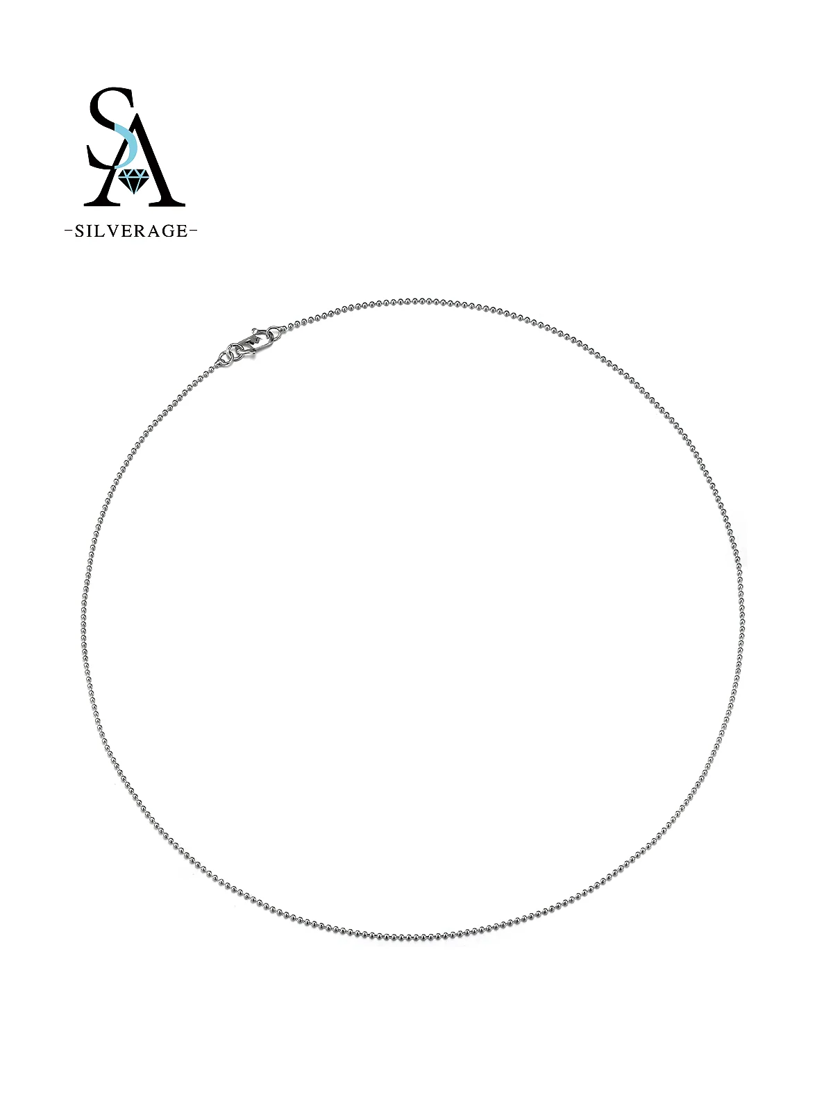 Cadena de bolas de plata