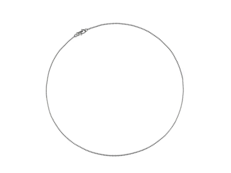 Cadena de bolas de plata