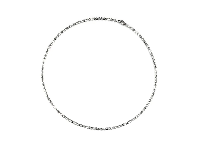 Cadena de plata trenzada