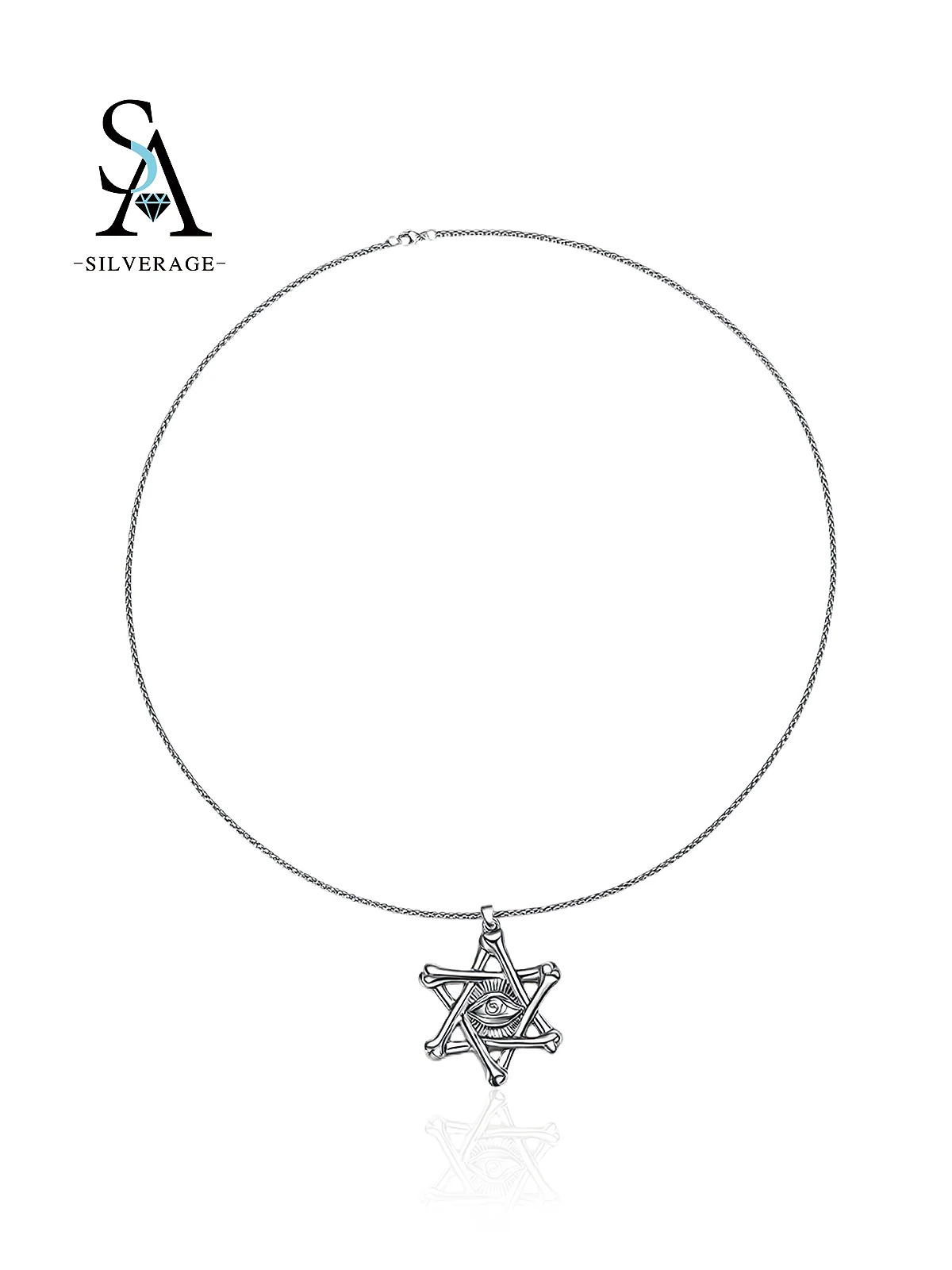 All-Seeing Eye Hexagram Bone