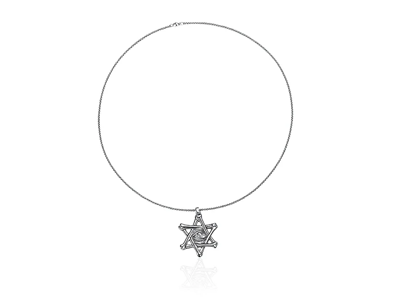 All-Seeing Eye Hexagram Bone