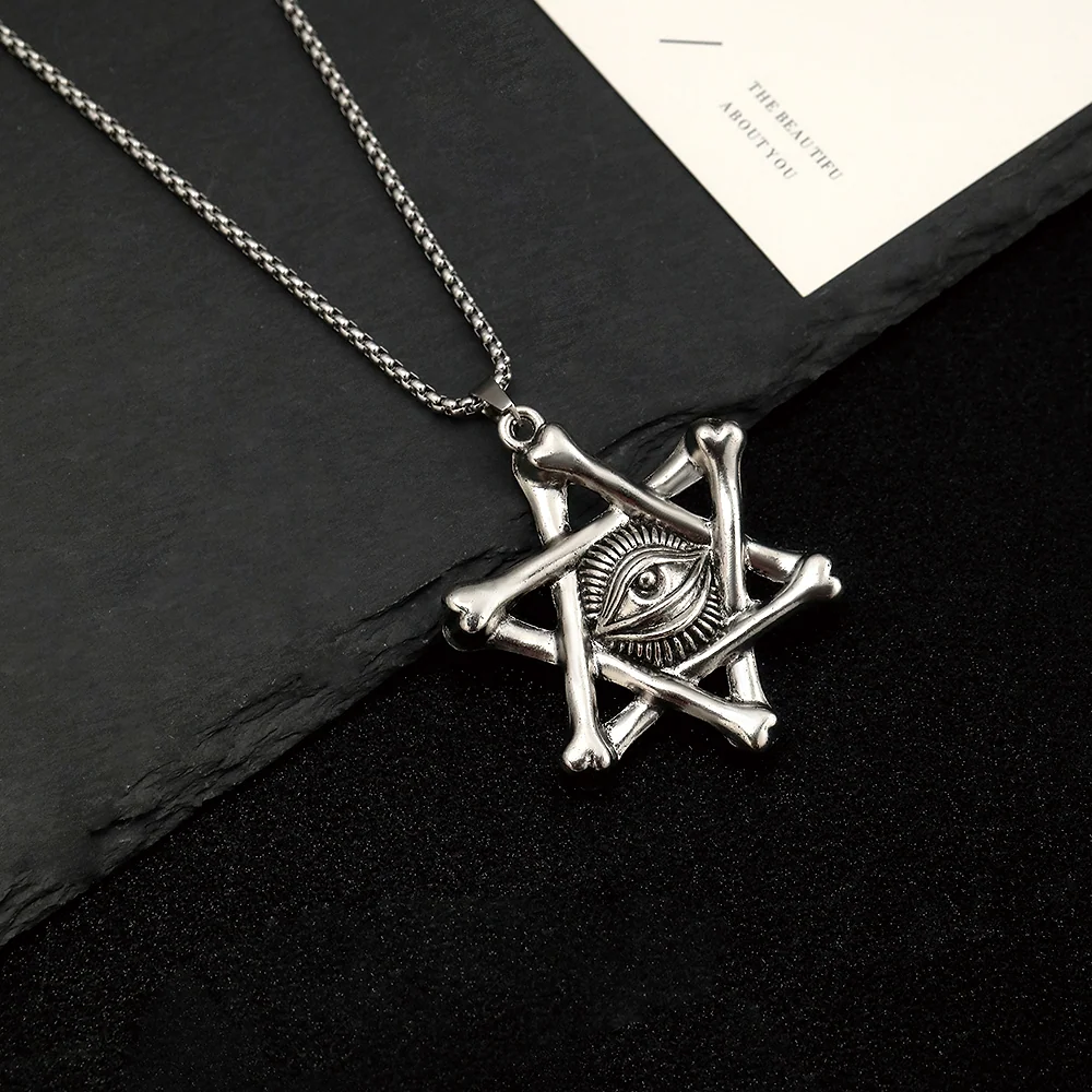All-Seeing Eye Hexagram Bone - 3