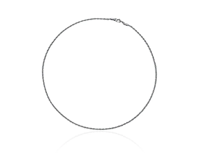 Cadena de cuerda de plata