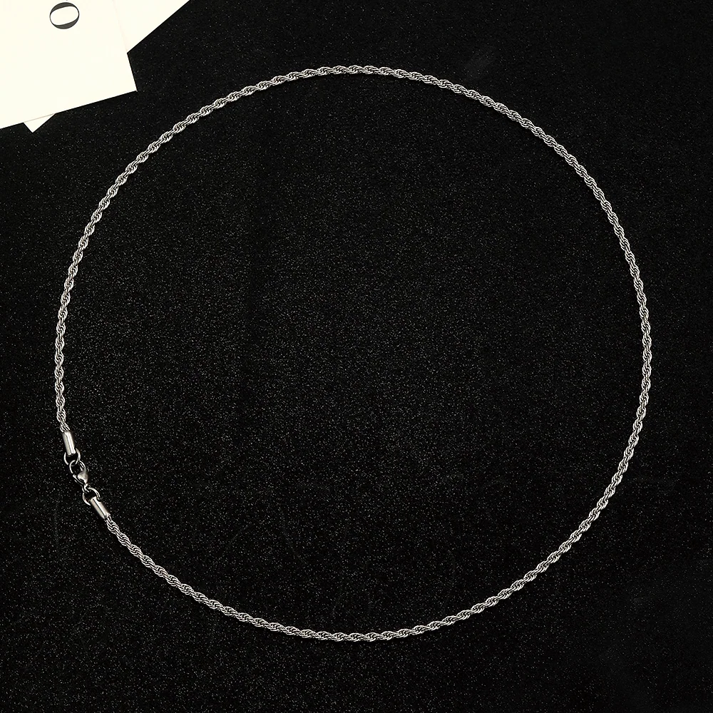 Cadena de cuerda de plata - 2