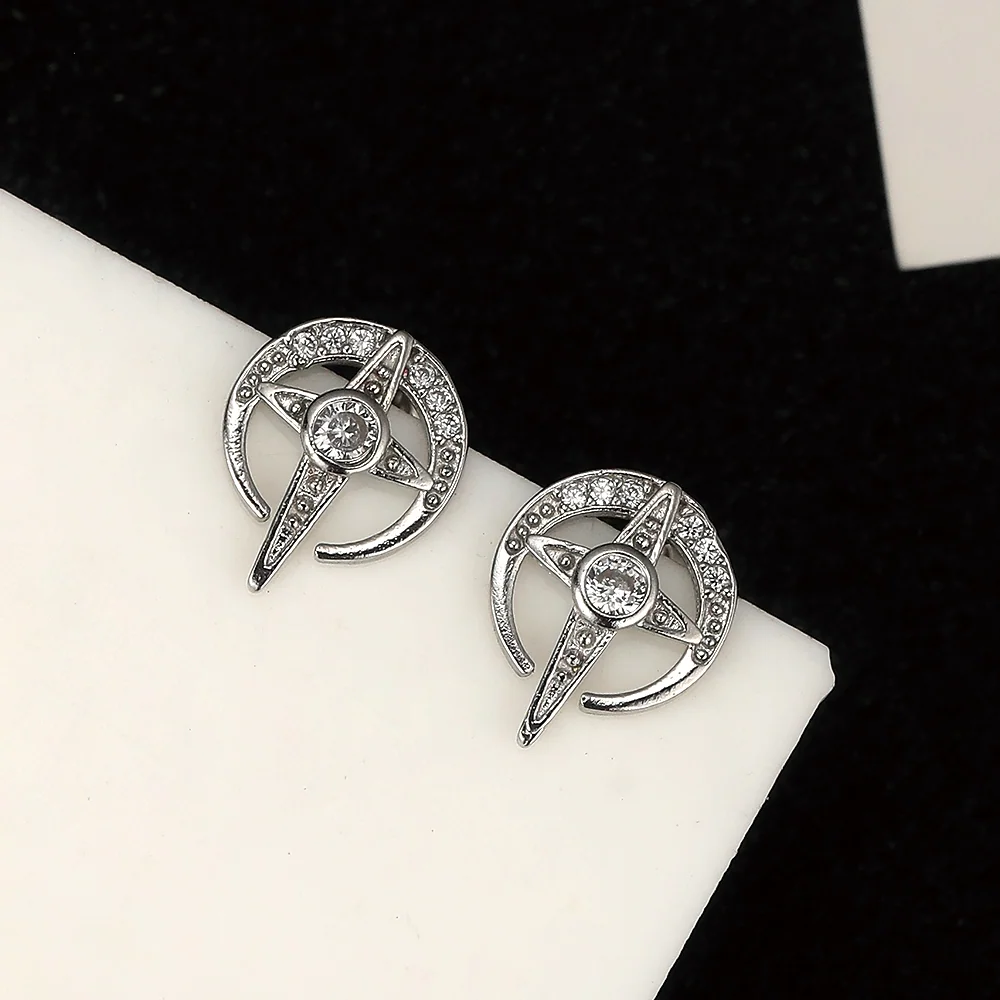 Étoile CZ clou d'oreille à vis - 2
