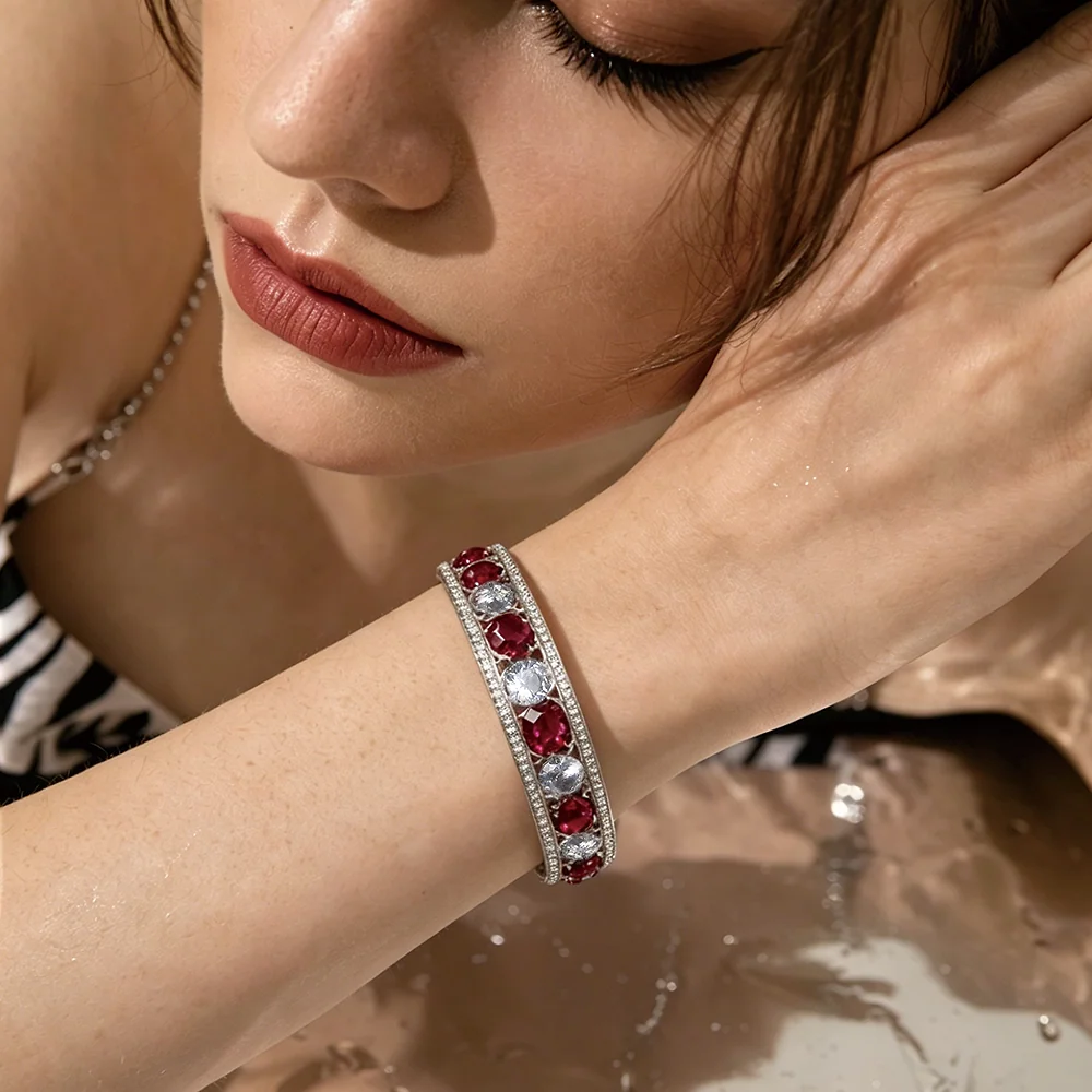 Ruby & Diamond Alternating - 2