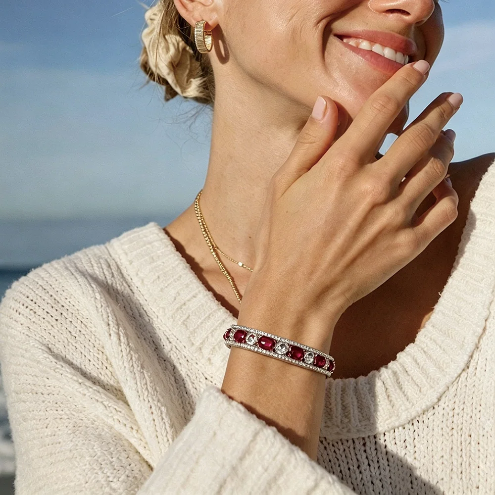 Ruby & Diamond Alternating - 3